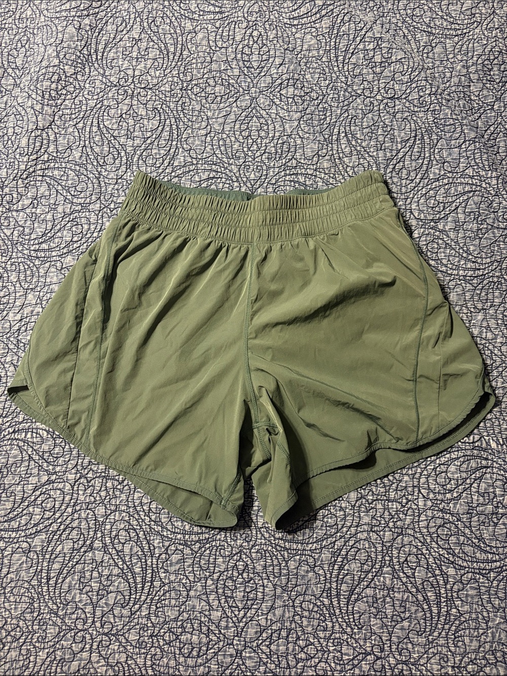 Green Athletic Running Shorts